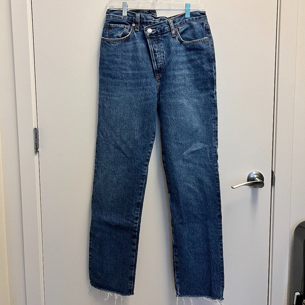 Agolde Straight Leg Jeans - Dark Blue